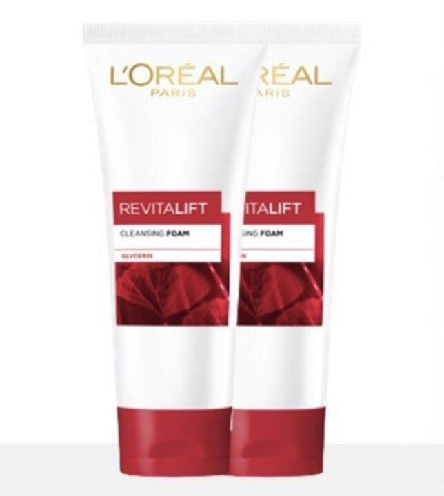 loreal-revitalift-100-ml-x2-ลอรีอัล-รีไวทัลลิฟท์-มิลค์โฟม-โฟมล้างหน้าเพื่อผิวอ่อนเยาว์-แพ็ค-2-100มล