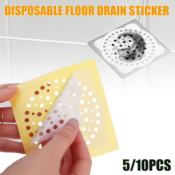 Disposable Floor Drain Sticker Bathroom Hair Catcher Stopper