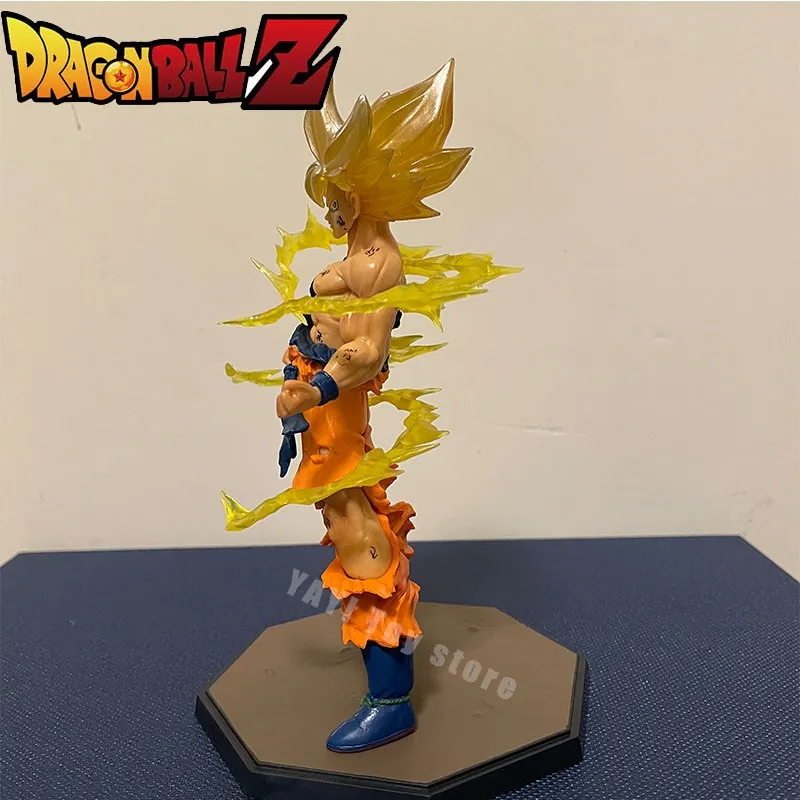 Dragon Ball Filho Goku Super Saiyajin Anime Figura 16cm Goku Dbz Action  Figure Model Presentes Estatuetas Colecionáveis Para Crianças