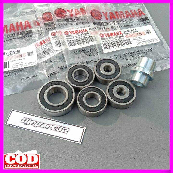 FULLSET BOSH DAN BEARING LAHAR RODA DEPAN BELAKANG NAP GEAR JUPITER MX