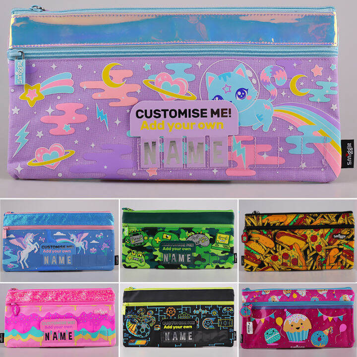 Australian Smiggle Art Bag Letter Name Card Calligraphy Pencil Case