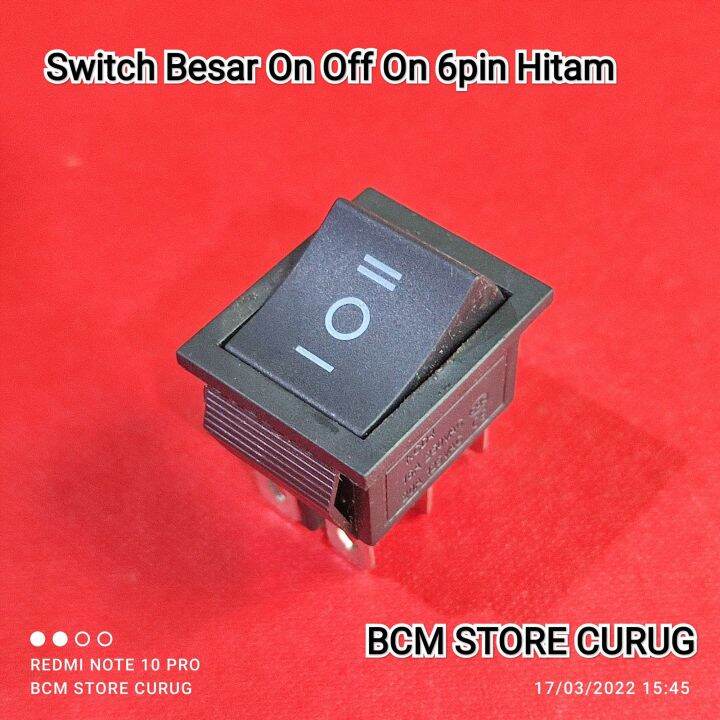 Switch Besar On Off On 6pin Hitam | Lazada Indonesia