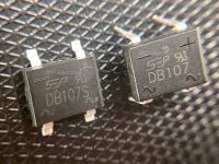 2ชิ้น New original DB107S DB107 SOP4 patch/DIP4 direct plug-in rectifier bridge 1A/1000V square bridge