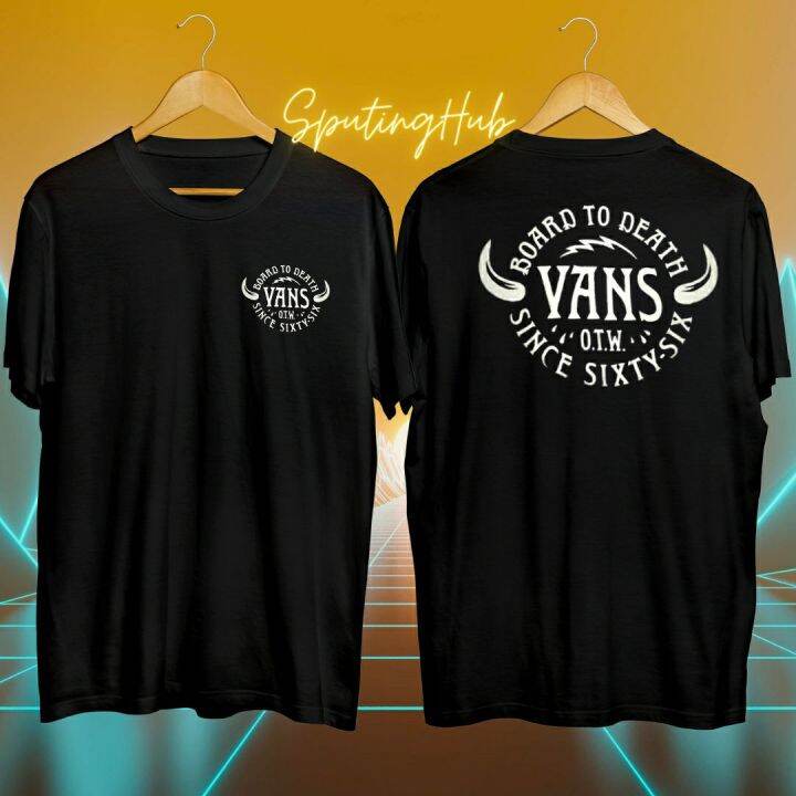 Vans board to death design t shirt | Lazada PH