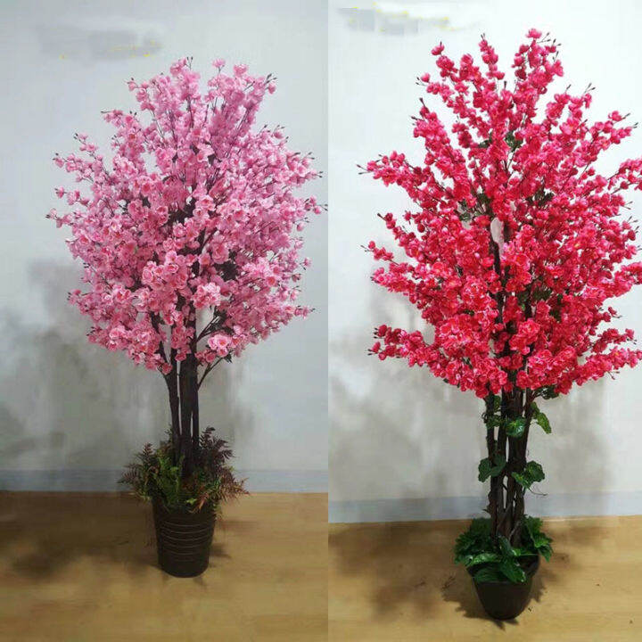 Clearance Simulation Peach Tree Plant Artificial Tree Pot Living Room
