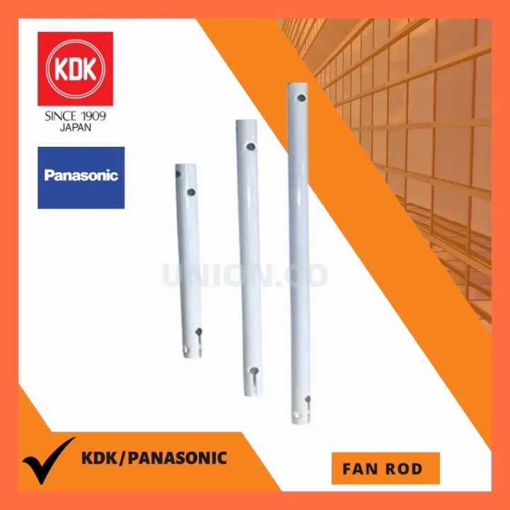 Kdk Panasonic Ceiling Fan Rod 6 Inches 72 Inches Batang Kipas Siling White Lazada