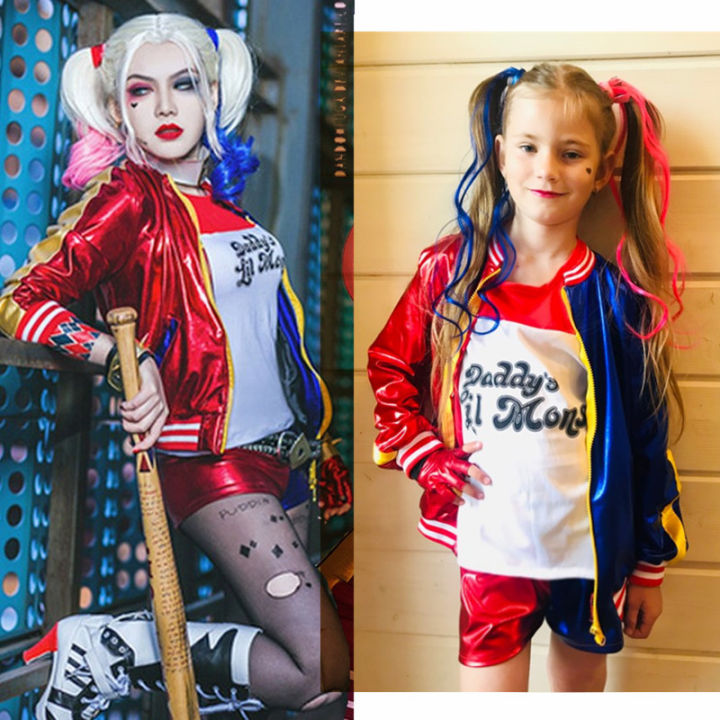 Girl's Ugly Girl Cos Clothing Harley Quinn Halloween Performance Wear ...