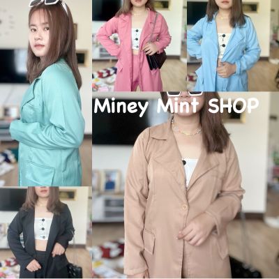 miniminey เซ็ตสูทเบเซอร์ เสื้อ+กางเกงขาสั้นเอวสม็อค น่ารักสุดๆ 🌈