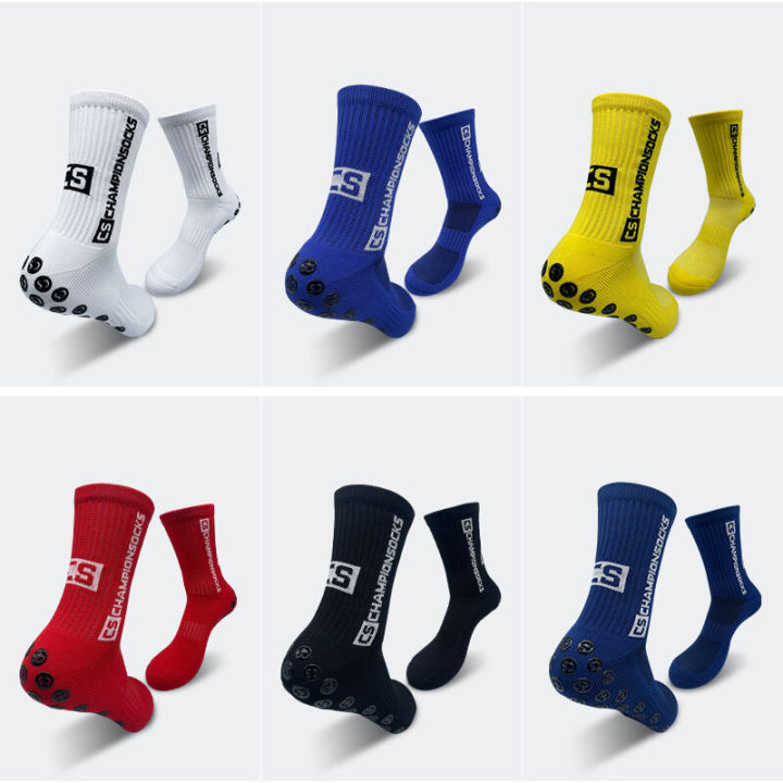 Anti-slip Football Socks Men Women Non-slip Soccer Basketball