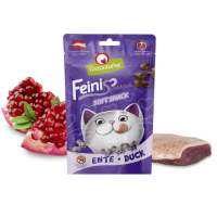 Feini Schmacu snack นำเข้าจากออสเตรีย ?? ขนมสำหรับแมว ไม่มีส่วนผสมของธัญพืช ใช้น้ำมันแซลมอน รสเป็ด , รสเป็ดแคทนิป, รสสัตว์ปีกหญ้าแมว