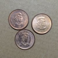 เหรียญ 1 cent เงินแคนาดา Canadian coin Queen Elizabeth II ปี2004, 2009, 2012
