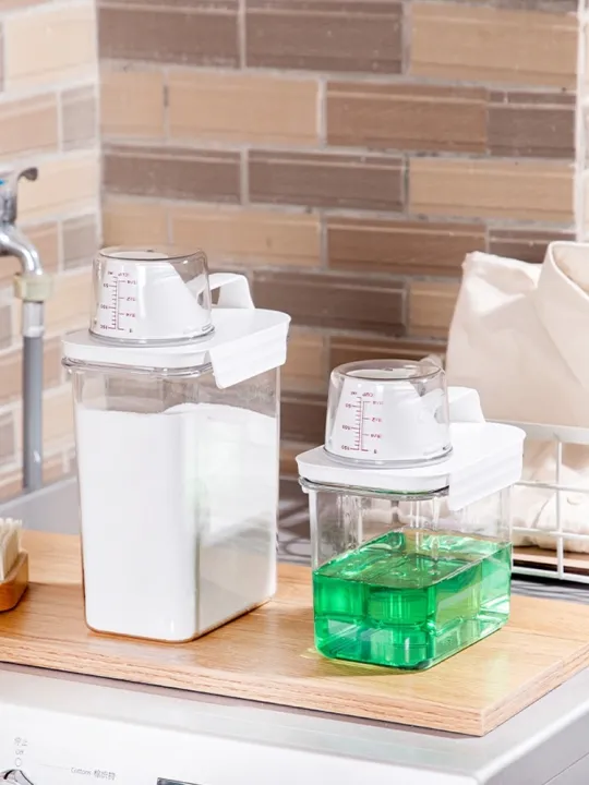 Container for Washing Powder Plastic Box Transparent Small Box Storage