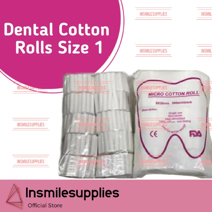 Dental cotton rolls size 1 Lazada PH