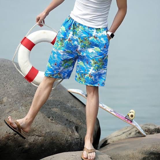 กางเกง-ขาสั้นชายหาด-ฟรีไซส์ใส่สบายเที่ยวทะเลหรือเทศกาล-summer