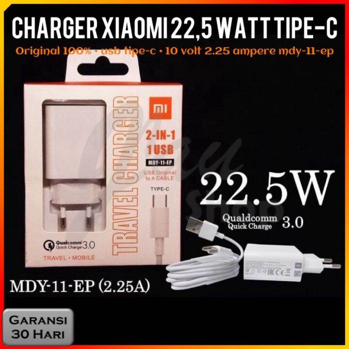 TRAVEL CHARGER XIAOMI MDY-11-EP TYPE C - 22,5W ORIGINAL 100% | Lazada ...