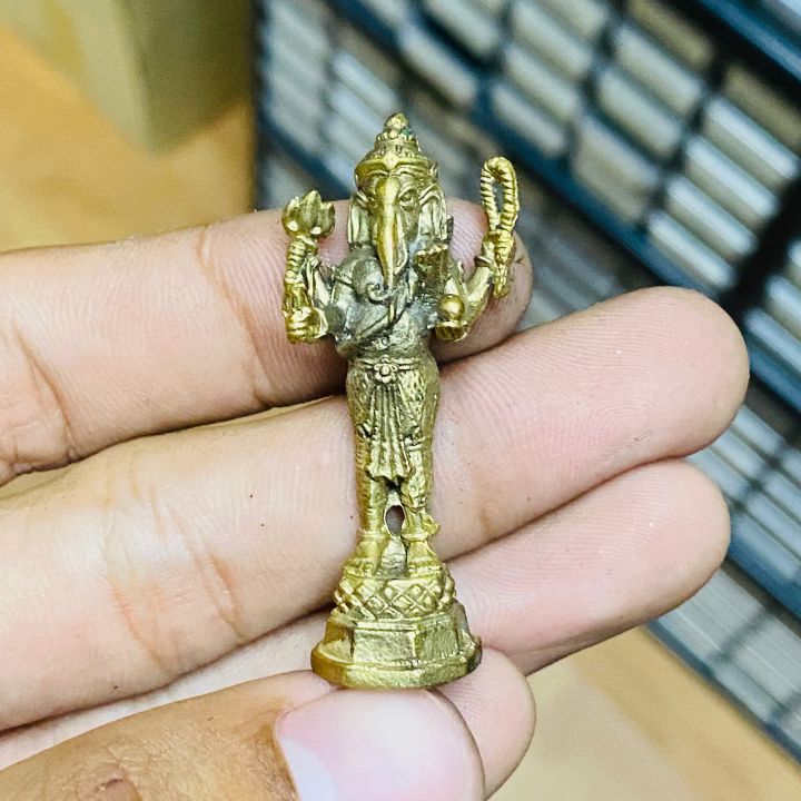 พระพิฆเนศ-เทวรูปทองเหลือง-เบิกเนตรแล้ว-จากจากอินเดีย