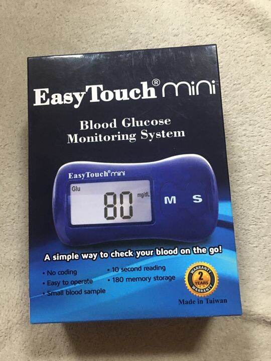 Blood glucose meter Easy touch mini Lazada PH