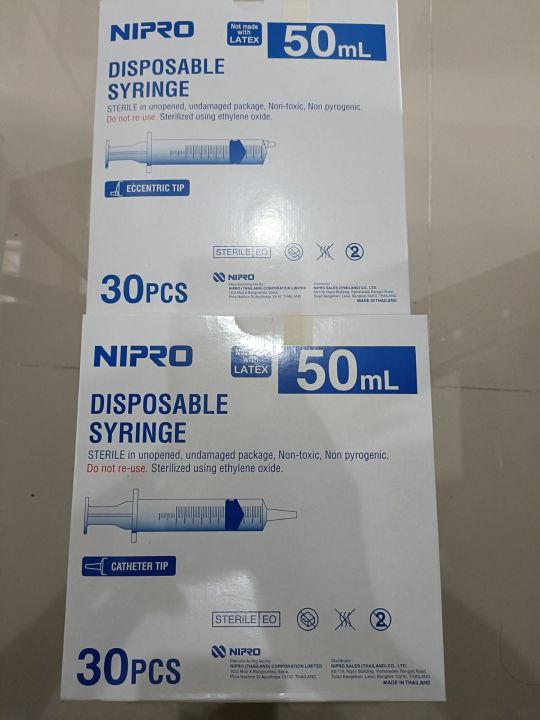 nipro-syringe-50-ml-30-pcs-box-cat-ปากยาว-ecc-ปากสั้น