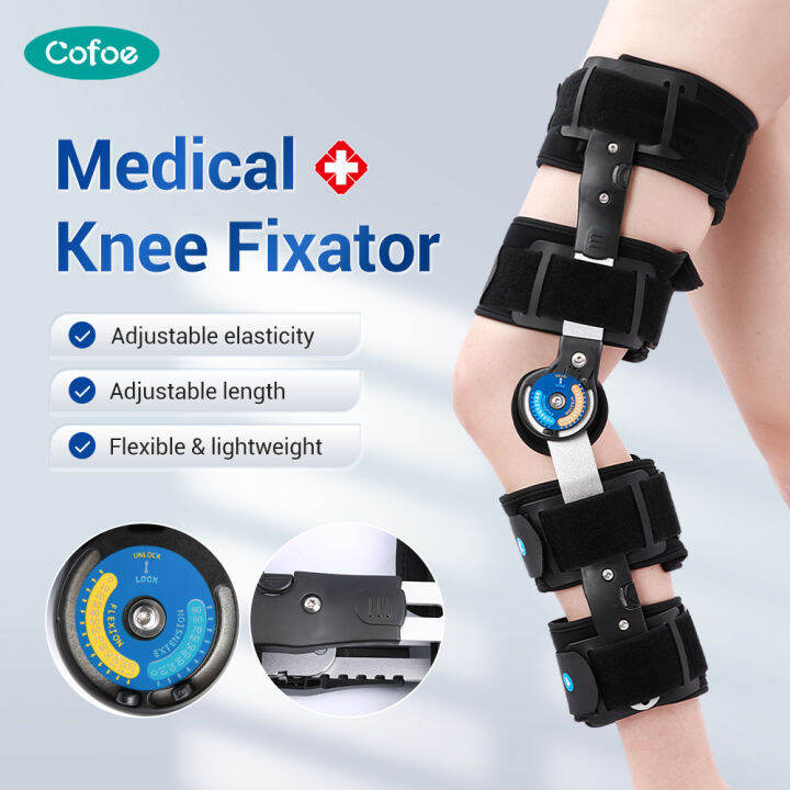 Cofoe Medical Knee Joint Support Brace with Stabilizer Adjustable Leg