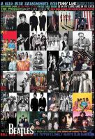 โปสเตอร์วงดนตรี วินเทจ the beatles