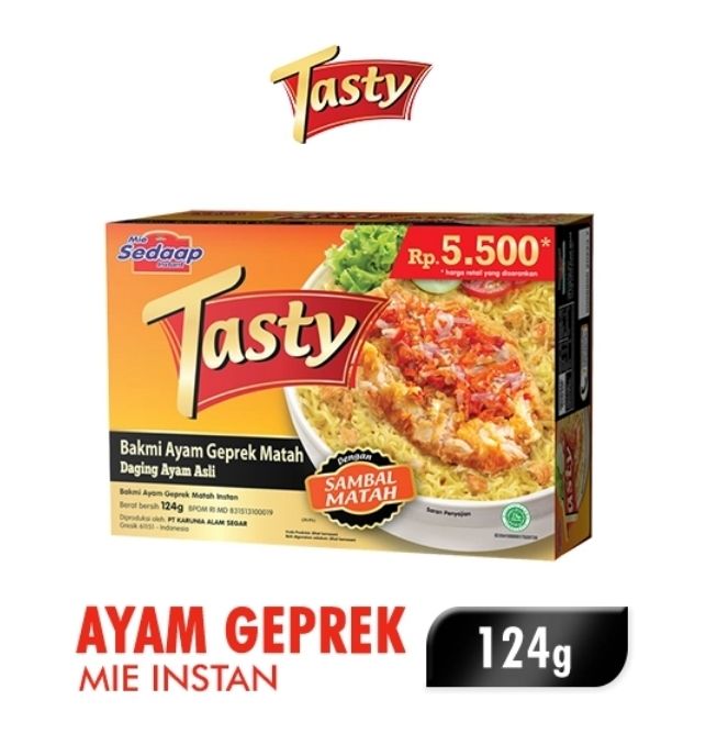 Mie Sedaap Tasty Ayam Geprek 124g Lazada Indonesia