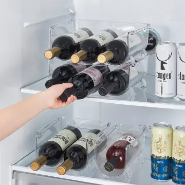 Beer bottle outlet rack for refrigerator