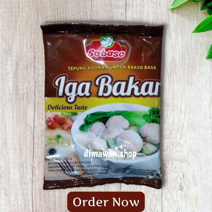 Sobaso Tepung Adonan Bakso Rasa Iga Bakar 250 Gram Lazada Indonesia