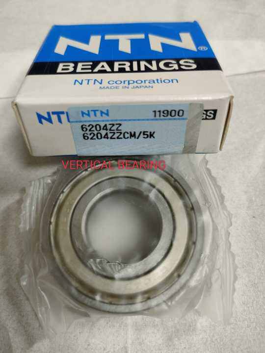 BALL BEARING 6204 ZZ NTN 6204ZZ 20mm x 47mm x 14mm Lazada Indonesia