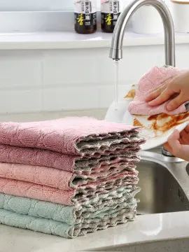 Cheers.US 5Pcs Kitchen Dish Towels, Polyester Kitchen Towels and  Dishcloths, Dish Cloths for Washing Dishes Dish Rags for Drying Dishes  Kitchen Wash Clothes and Dish Towels 