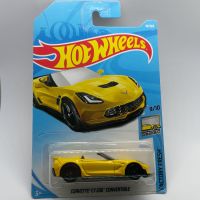 รถเหล็ก Hotwheels CORVETTE C7 Z06 CONVERTIBLE สีเหลือง (lz22)