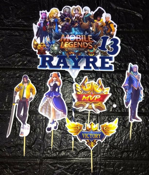 MOBILE LEGENDS PERSONALIZED CAKE TOPPER SET | Lazada PH