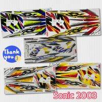 สติกเกอร์ Sonic2003 เคลือบเงาแท้ เหนียว ติดทน ไม่กรอบ