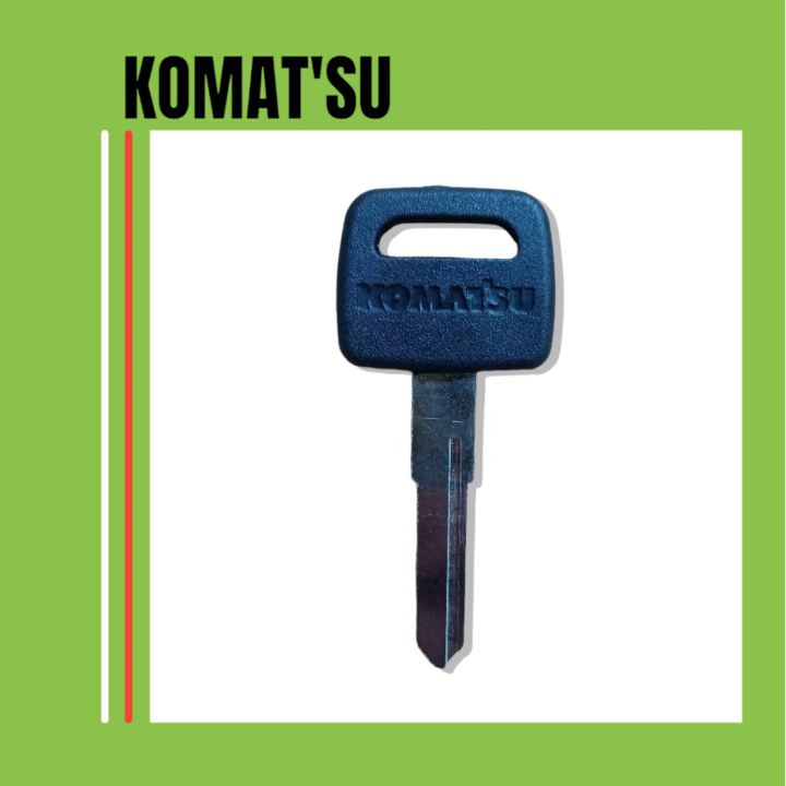 กุญแจ-รถขุด-รถยก-komatsu-key-pc56-60-70-130-200-210-220-300-7-8-ignition-key-uncut