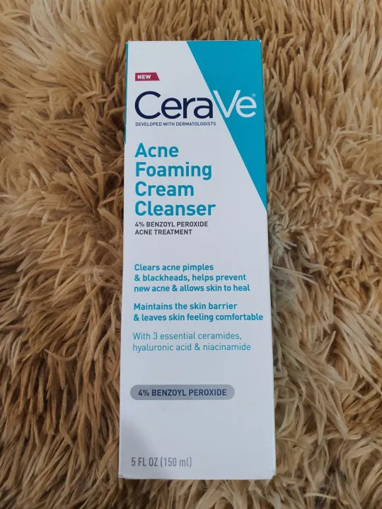 Cerave Acne Foaming Cream Cleanser, 5oz/150ml | Lazada PH