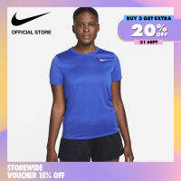 Nike Womens Dri-Fit Tee RLGD Reset Tee - Game Royal