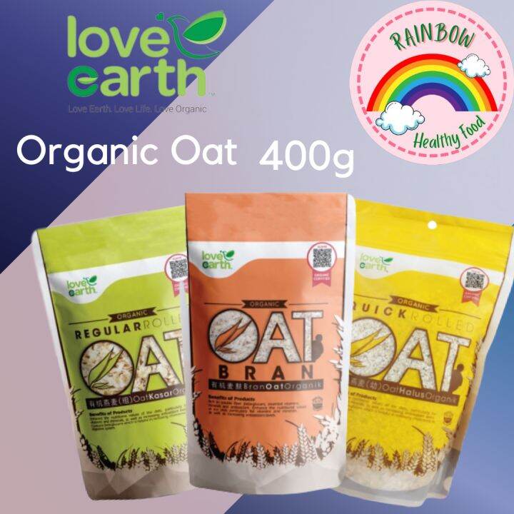 Love Earth Organic Oat 400g Lazada
