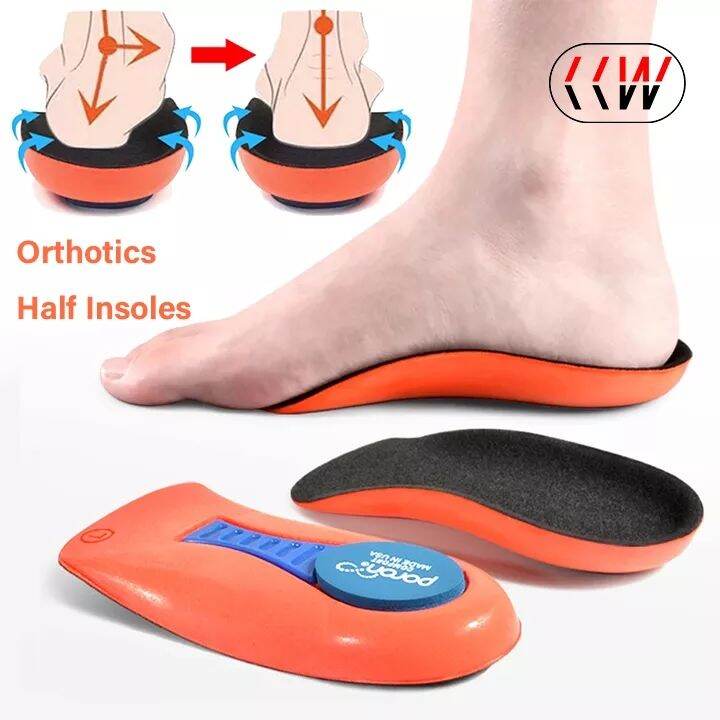 VTTO 1Pair Orthopedic Half Insoles Plantar Fasciitis Feet Insoles Arch