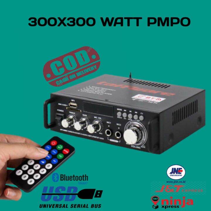 Power Ampli Amplifier 600 Watt Taffware Bluetooth EQ Audio Amplifier ...