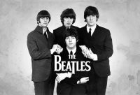 โปสเตอร์วงดนตรี วินเทจ the beatles