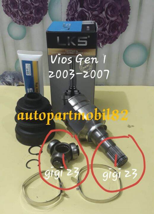 CV Joint Dalam As Roda Depan Dalam Toyota Vios Gen 1 Tahun 20032007