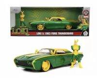 Model Car Film Jada Ford Thunderbird 1963 Marvel Loki 1:24 Movie Models