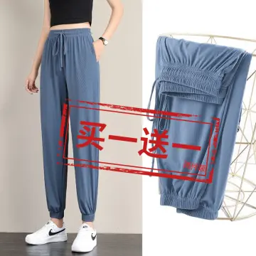 Pant for Women Korean Style Casual Spring Summer Solid Soft Ankle-female  Length Pants Comfortable New Loose Versatile Ladies Wide-leg Trousers Hot  2021