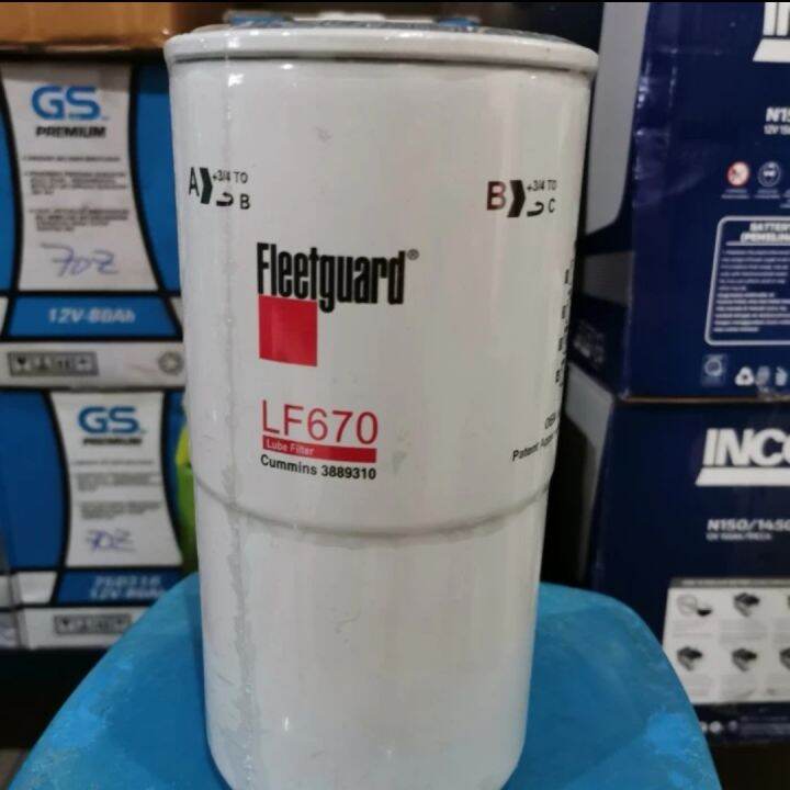 OIL FILTER FLEETGUARD LF670/LF-670/LF 670 FILTER OLI | Lazada Indonesia