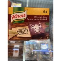 ซุปก้อนรสเนื้อวัว ตรา คนอร์ 60 G. Mork Oxbuljong ( Knorr Brand ) เมิร์ด อ๊อคบูลยอง
