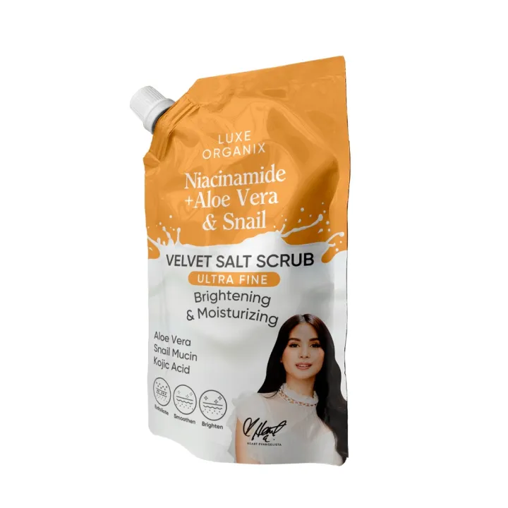 Luxe Organix Niacinamide + Aloe vera & Snail Velvet Salt Scrub Lazada PH
