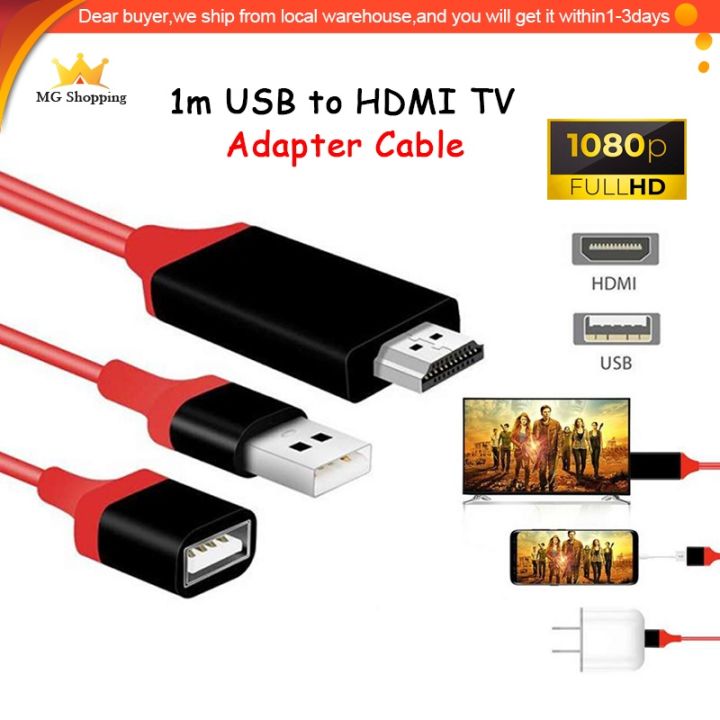 Para Samsung Tipo C A Hdmi Cable TV Av Adaptador Teléfono Móvil Tablet Hdtv