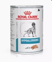 (1  กระป๋อง) Royal Canin Hypoallergenic Canine 400 g  อาหารกระป๋องสุนัข ภูมิแพ้อาหาร