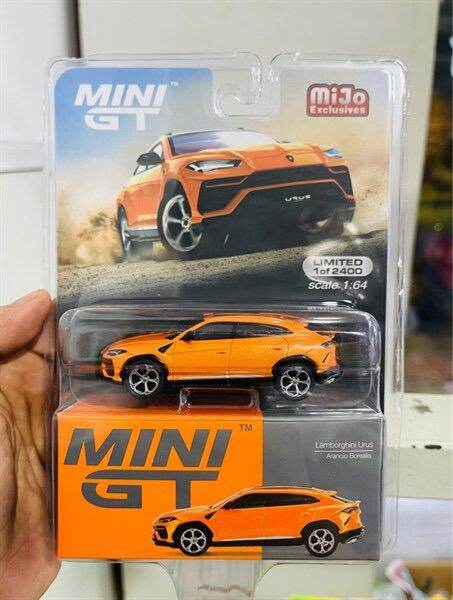 Hobby Store xe mô hình MiniGT Lamborghini Urus Arancio Borealis ( Full Card  ) 