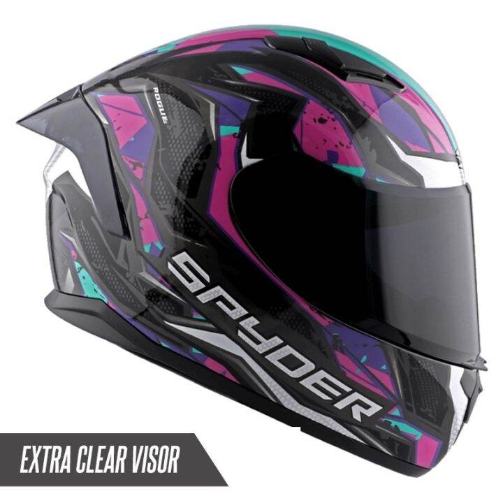 SPYDER ROGUE FULL FACE DUAL VISOR HELMET Lazada PH