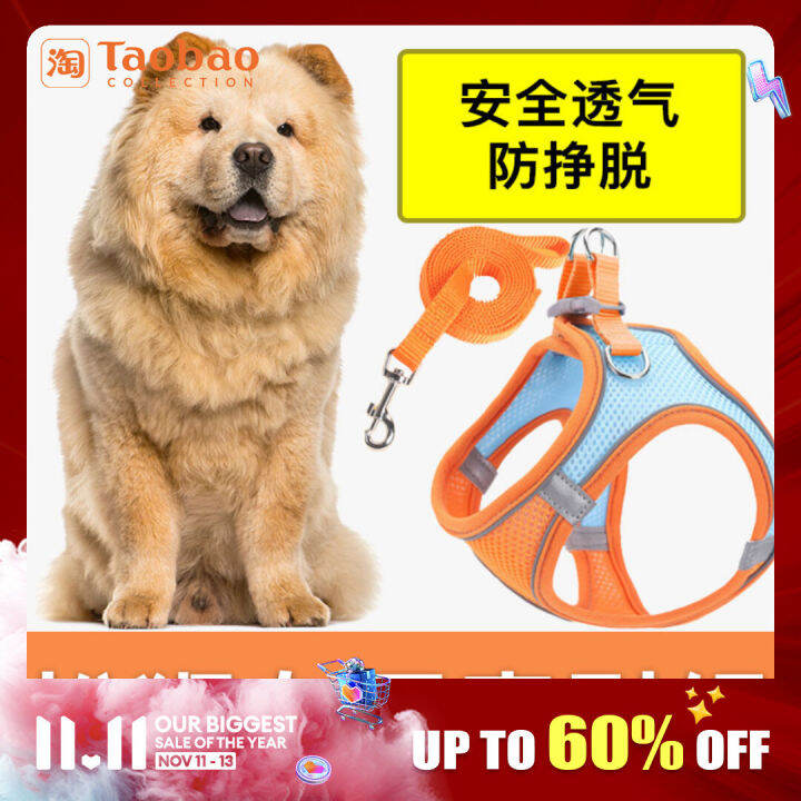 Chow Chow Special Hand Holding Rope Vest Type Small Dog Walking Dog Dog Outing Chest Strap Anti